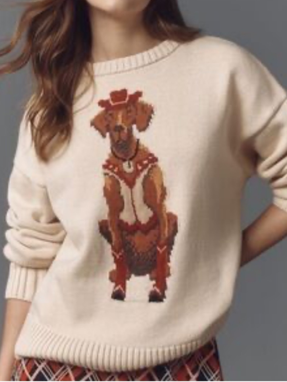 Anthropologie Porridge Western Jolene Cowboy Pullover